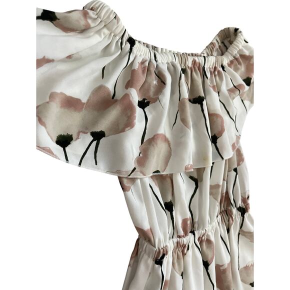 Aritzia‎ Wilfred Off-The-Shoulder Hosta Dress in Oak/Prima Floral Size XXS - Picture 6 of 10